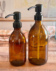 Amber Boston Bottle Soap & Lotion Pump | Henflower