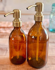 Amber Boston Bottle Soap & Lotion Pump | Henflower