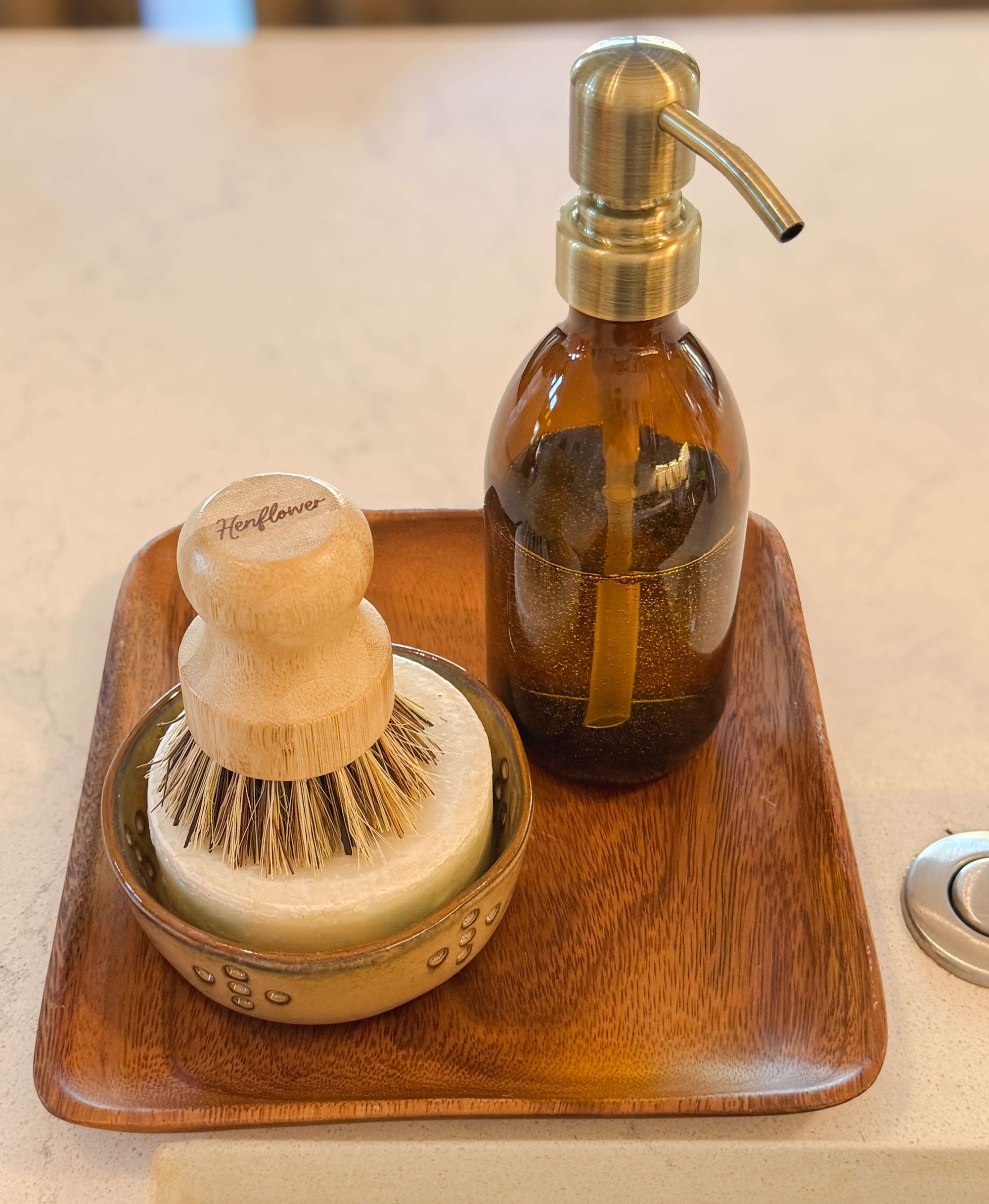 Amber Boston Bottle Soap & Lotion Pump