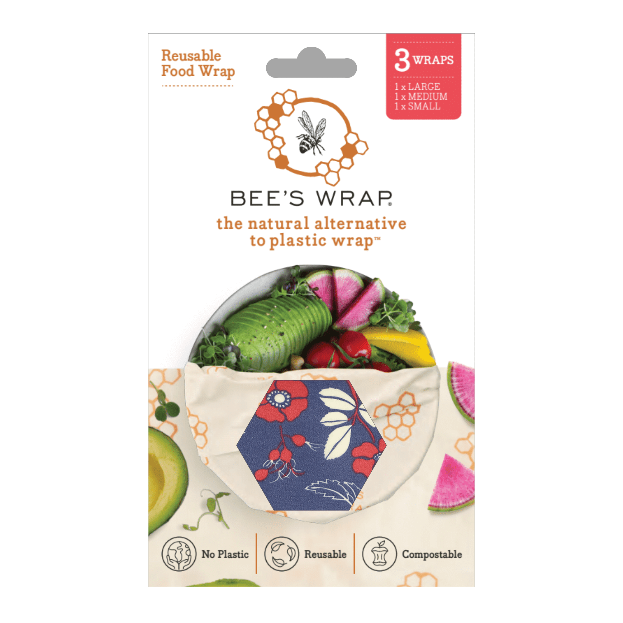 Bee's Wrap®: Assorted 3 Pack - Botanical Print | Buy Now