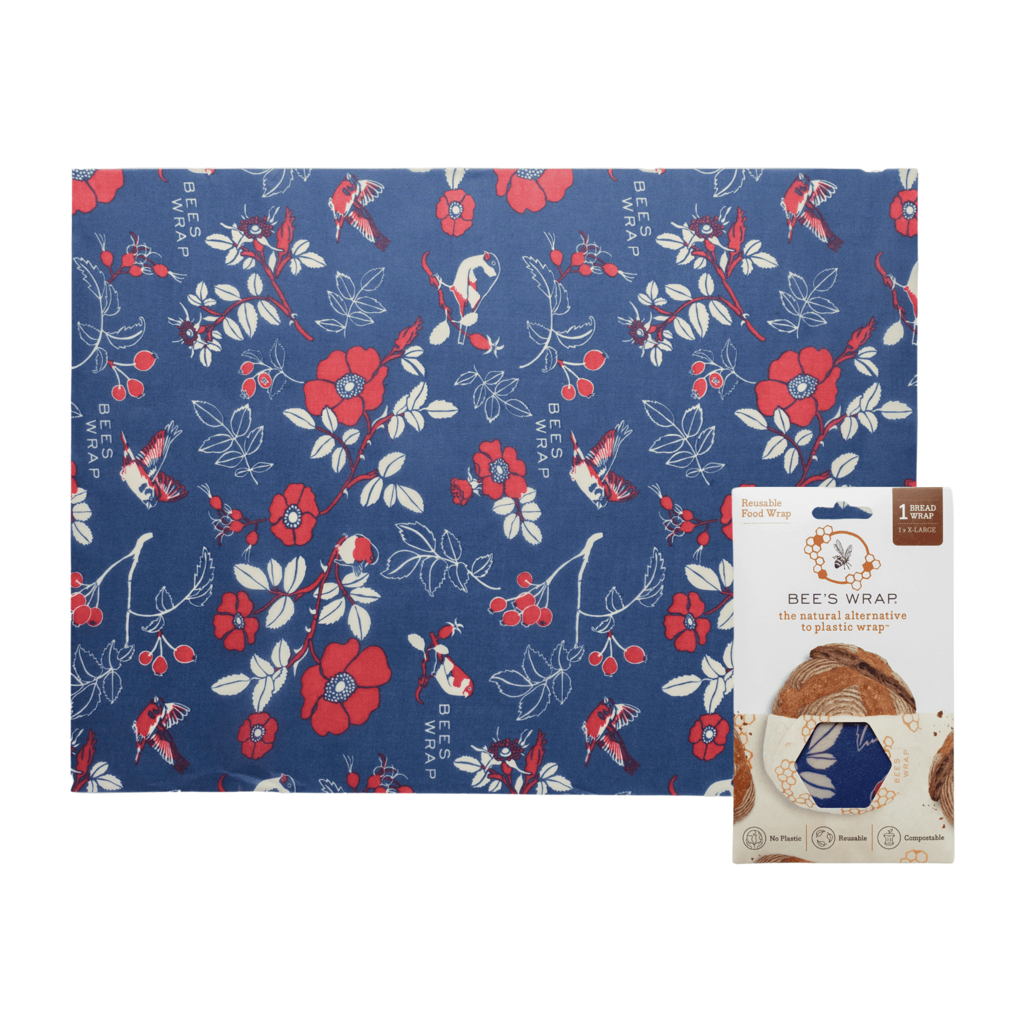 Bee's Wrap® Bread Wrap - Botanical (17"x 23") | Buy Now | Bee's Wrap