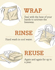 Bee's Wrap® Bread Wrap - Meadow Magic, Plant Based Wax