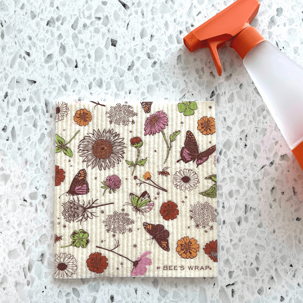 Bee's Wrap® Meadow Magic Reusable Swedish Dishcloth Set of 3