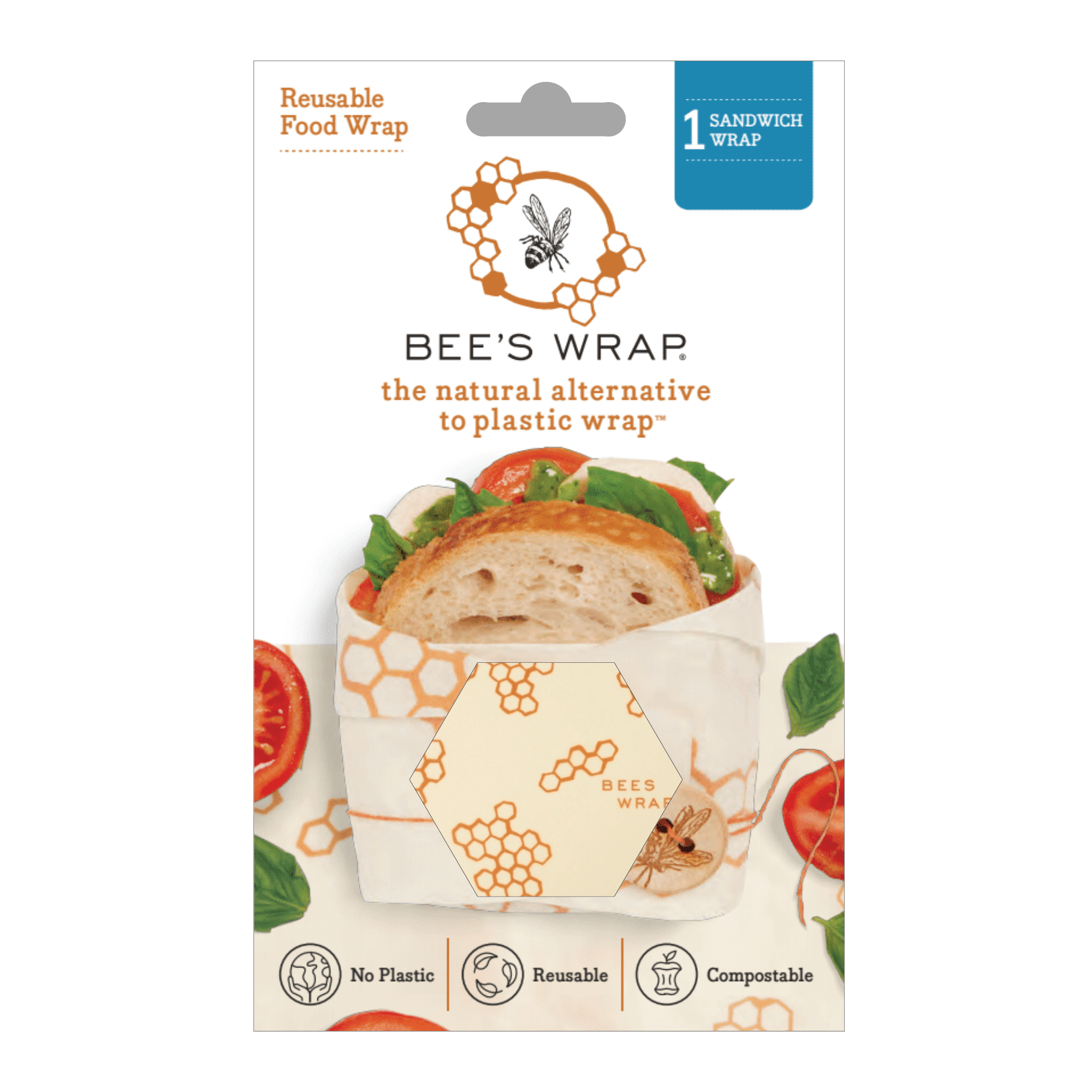 Bee's Wrap®: Sandwich Wrap - Honeycomb
