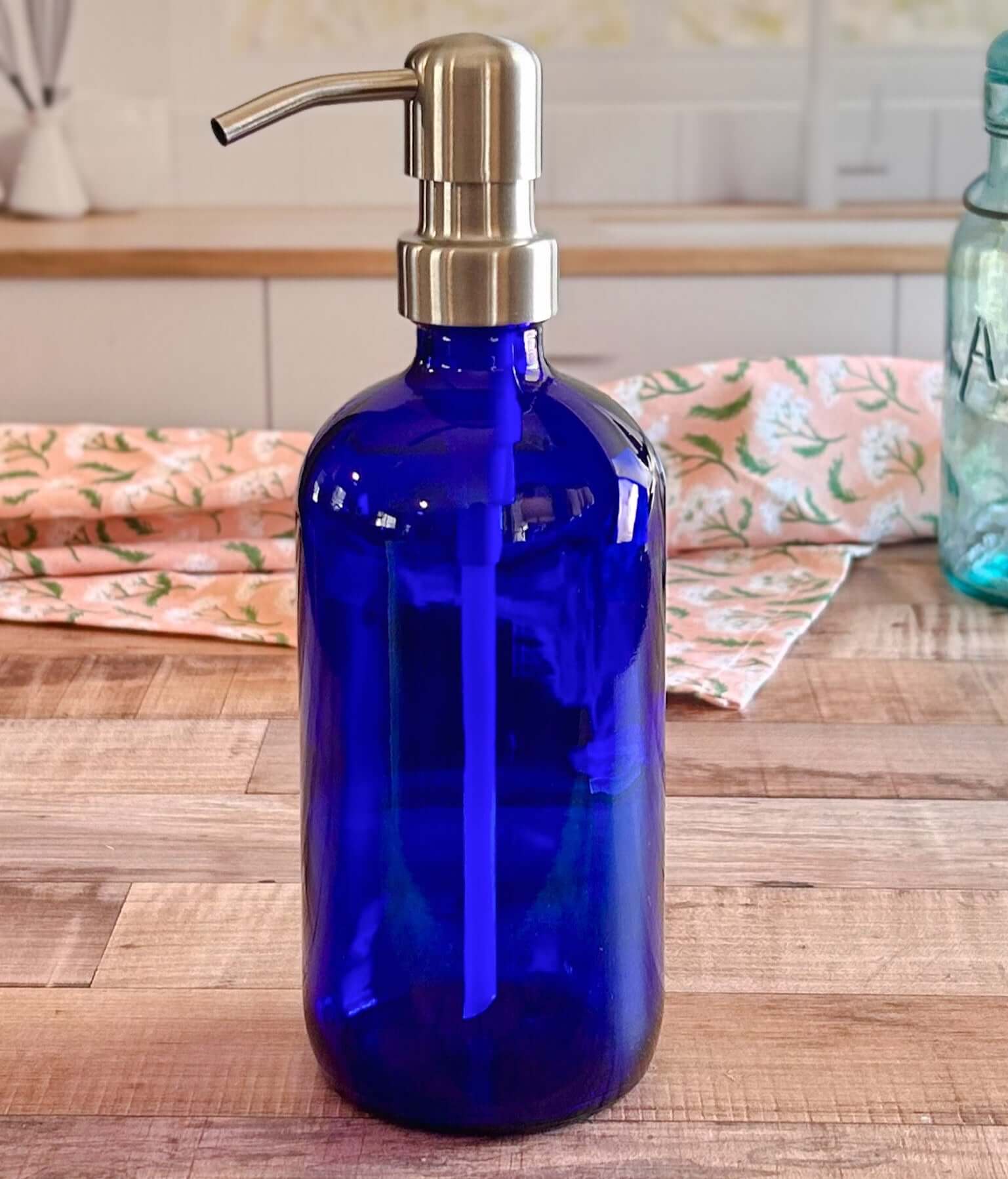 Gorgeous Cobalt Blue Boston Bottle Soap Pump | Buy Now