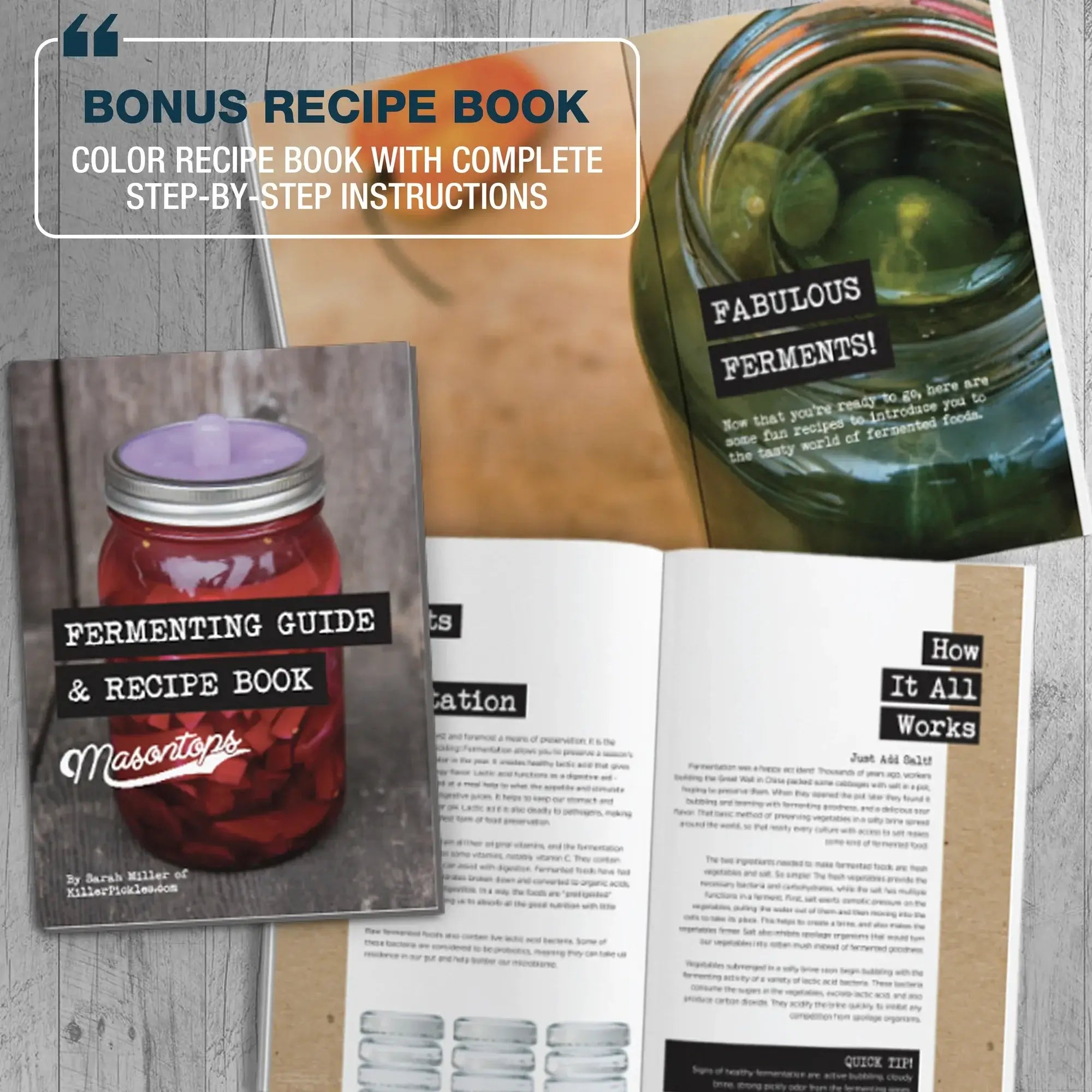Complete 9-Piece Probiotic Fermentation Kit for Vegetables