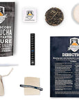 Complete Kombucha Brewing Starter Kit With 1 Gallon Brew Jar