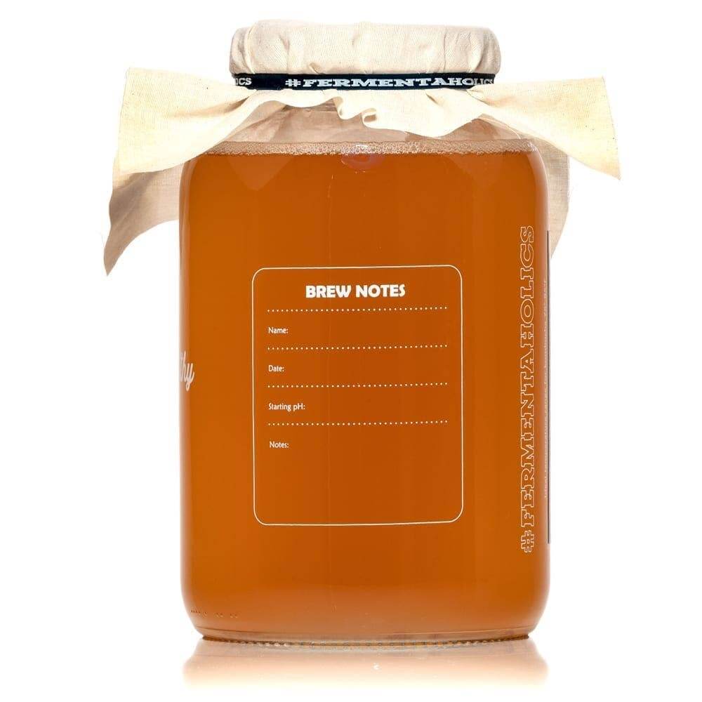 Complete Kombucha Brewing Starter Kit With 1 Gallon Brew Jar