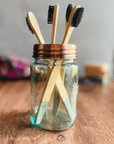 Decorative Stainless Steel Mason Jar Toothbrush Holder Lid | Henflower