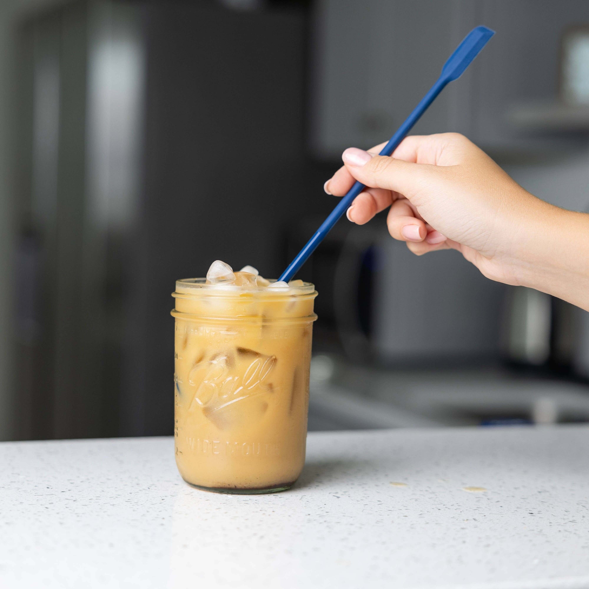 Dual Sided Silicone Mason Jar Scraper & Spoon