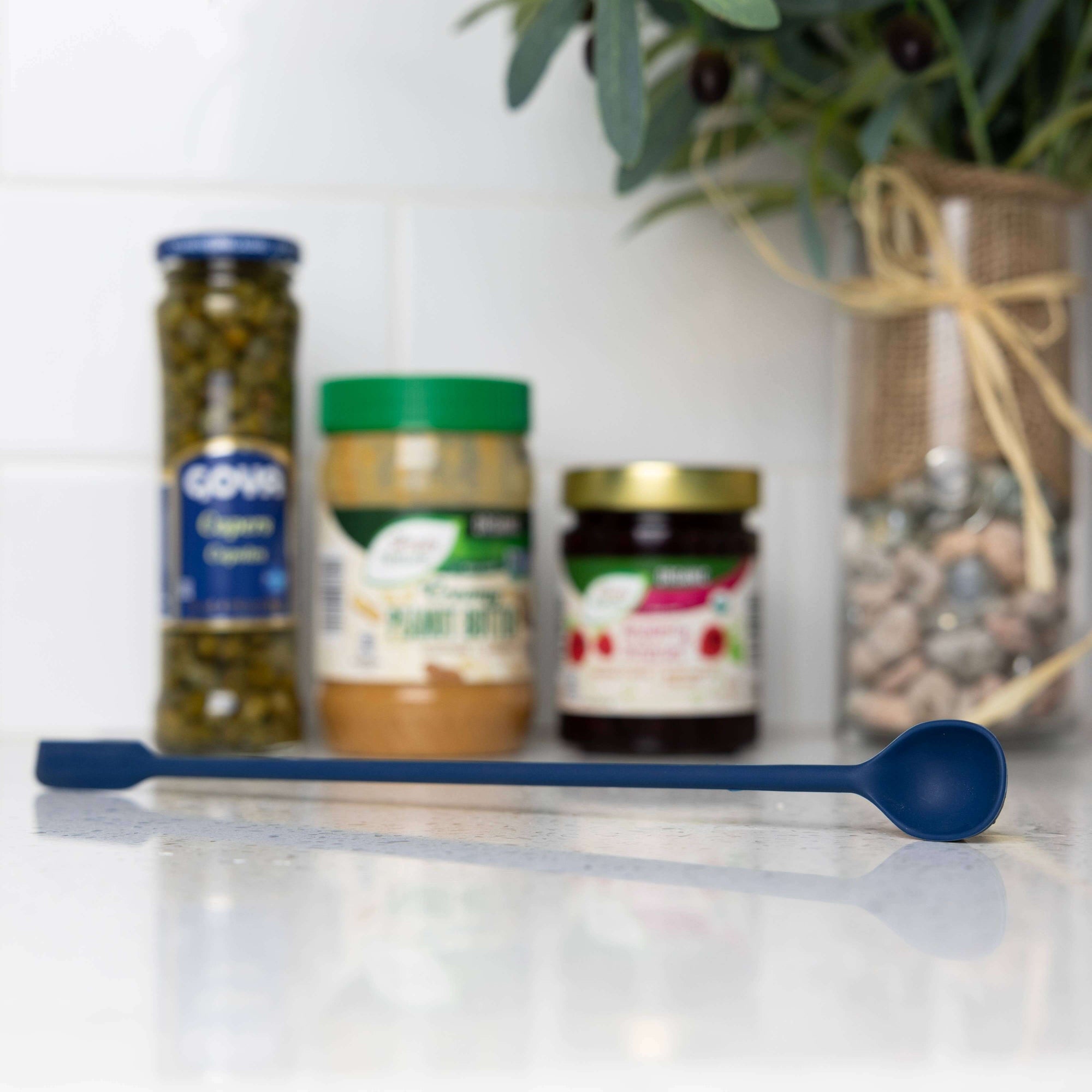 Dual Sided Silicone Mason Jar Scraper & Spoon