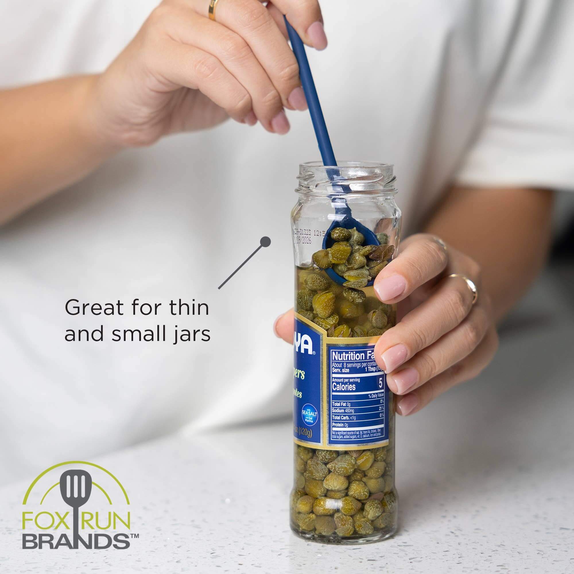 Dual Sided Silicone Mason Jar Scraper & Spoon