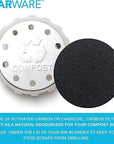 Compost Lid Insert for Wide Mouth Mason Jars (Ring/Jar Not Included) | Jarware