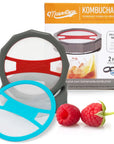 Kombucha Mess Free Brewing Lid for Wide Mouth Mason Jars