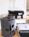 Mason Jar Felt Cover for Hydroponic Gardening | Coco and Seed