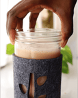 Mason Jar Felt Cover for Hydroponic Gardening | Coco and Seed