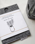 Mason Jar Felt Cover for Hydroponic Gardening | Coco and Seed