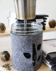 Mason Jar Felt Cover for Hydroponic Gardening | Coco and Seed