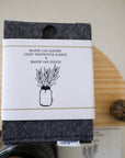 Mason Jar Felt Cover for Hydroponic Gardening | Coco and Seed