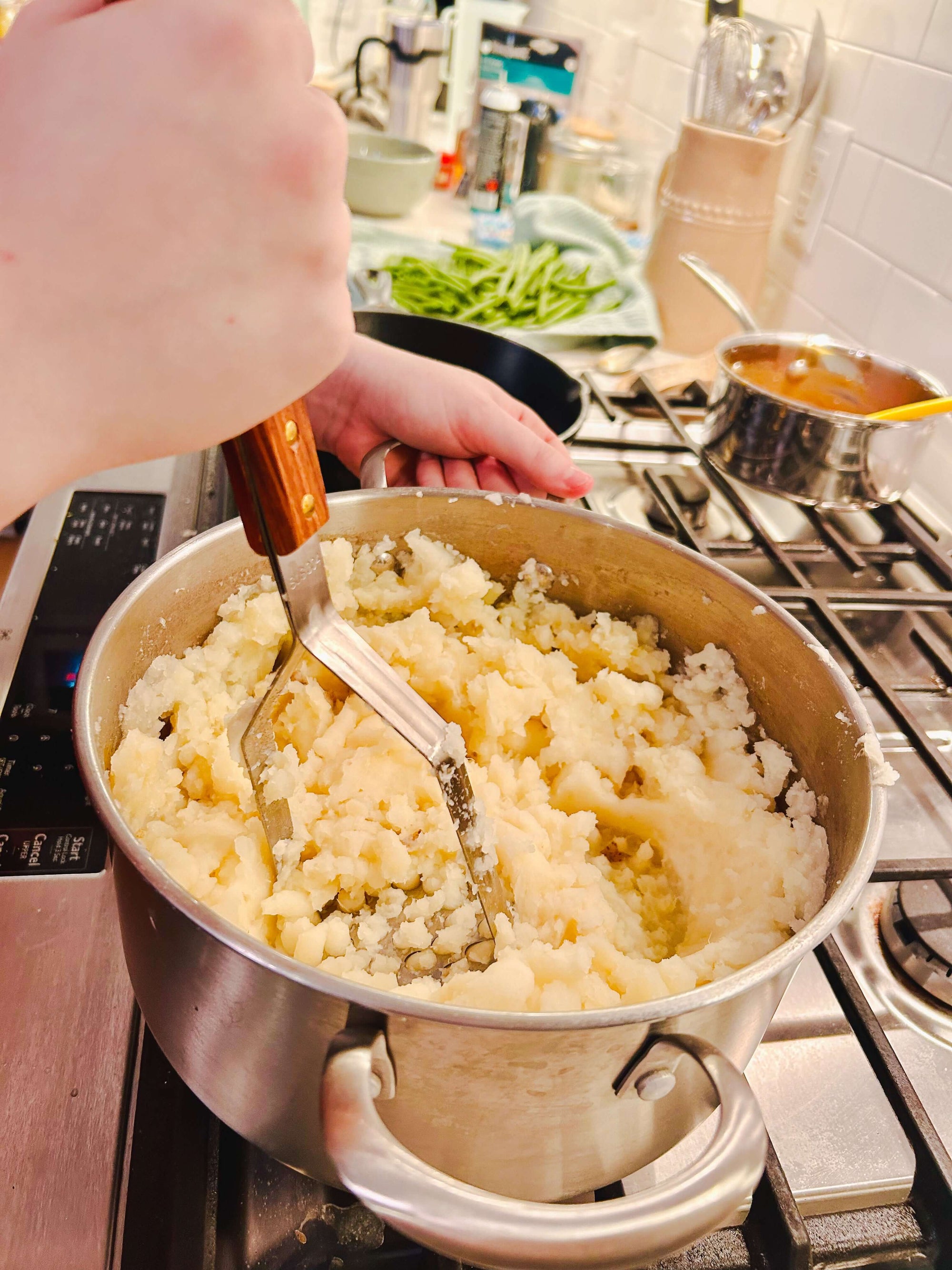 High-Quality Stainless Steel Bean & Potato Masher | Henflower