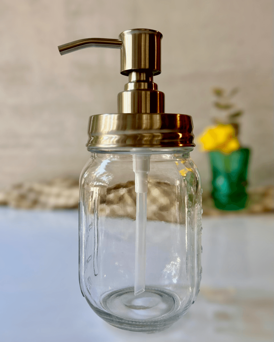 Soap & Lotion Pump Lid Kit for Mason Jars (Regular Mouth) | Henflower
