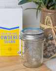 Stainless Steel Flour Sifter & Sugar Shaker Lid Insert for Mason Jars (Wide Mouth)