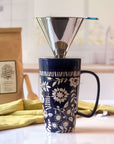 Stainless Steel Double Wall Pour Over Mesh Coffee Filter | Henflower