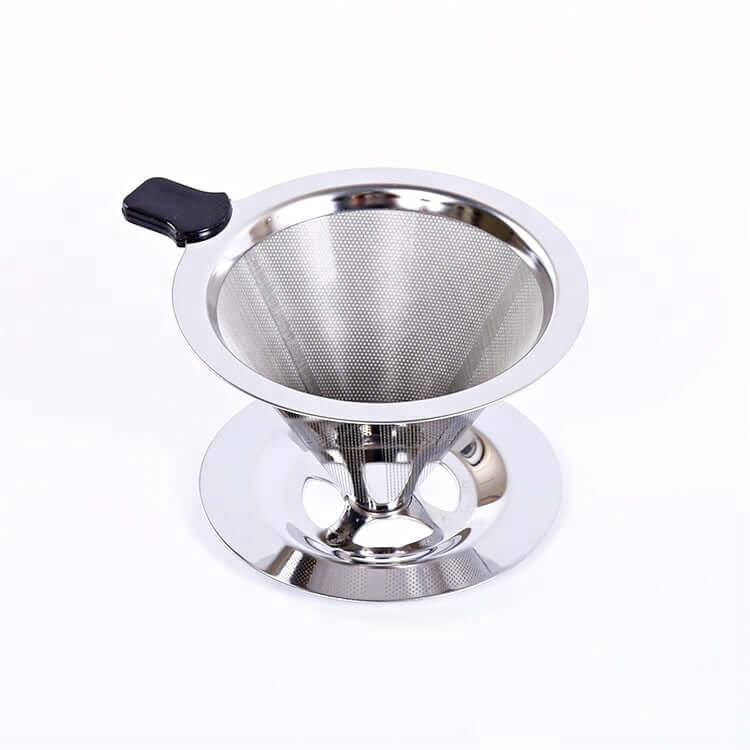 Stainless Steel Double Wall Pour Over Mesh Coffee Filter | Henflower