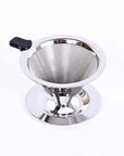Stainless Steel Double Wall Pour Over Mesh Coffee Filter | Henflower