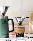 Stainless Steel Double Wall Pour Over Mesh Coffee Filter | Henflower