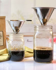 Stainless Steel Double Wall Pour Over Mesh Coffee Filter | Henflower