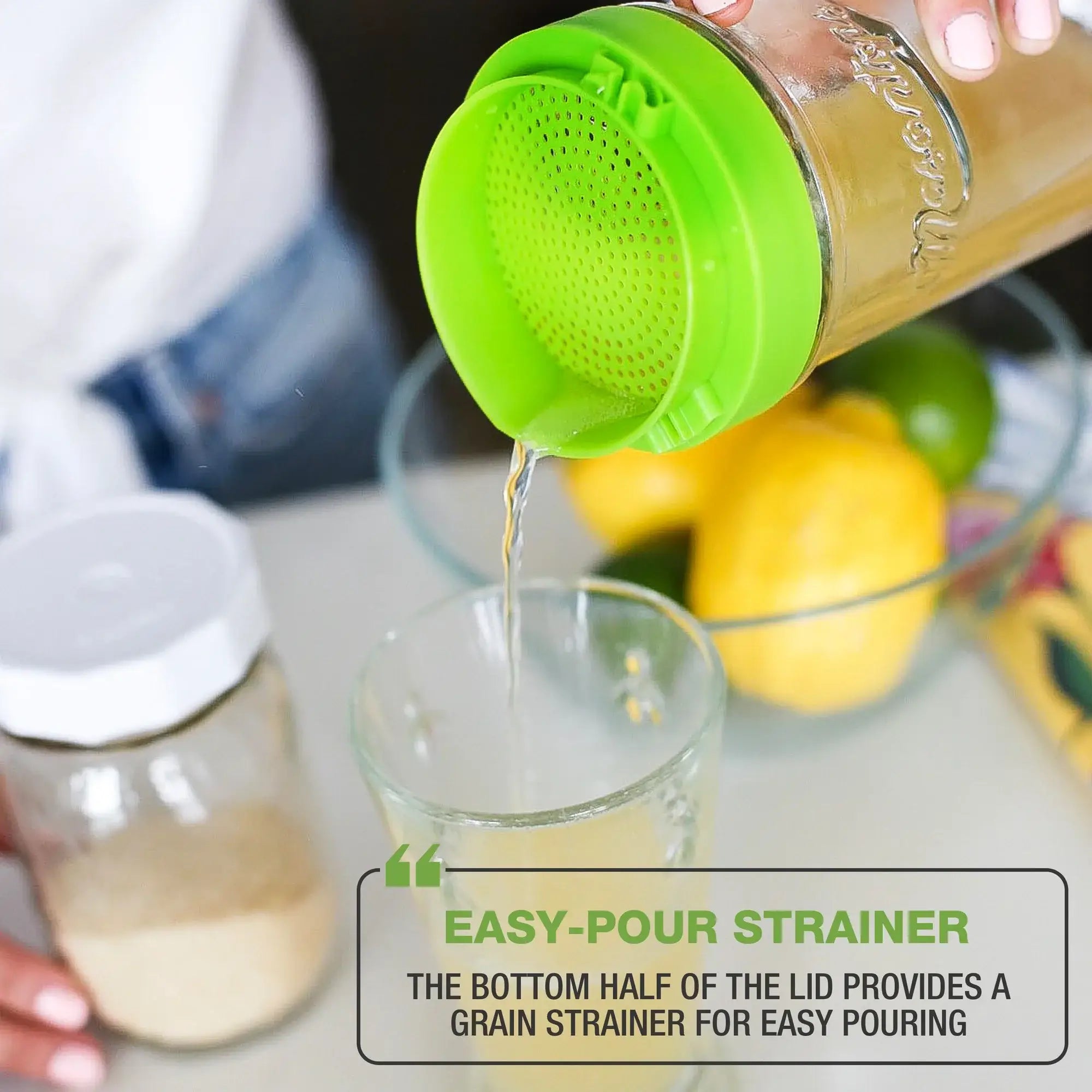 Mason Jar Water Kefir Brewing Lid - Masontops | Masontops