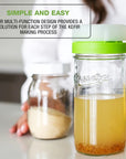 Mason Jar Water Kefir Brewing Lid - Masontops | Masontops
