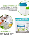 Mason Jar Water Kefir Brewing Lid - Masontops | Masontops