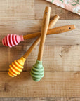 Colorful Silicone Honey Dippers - Set of 3