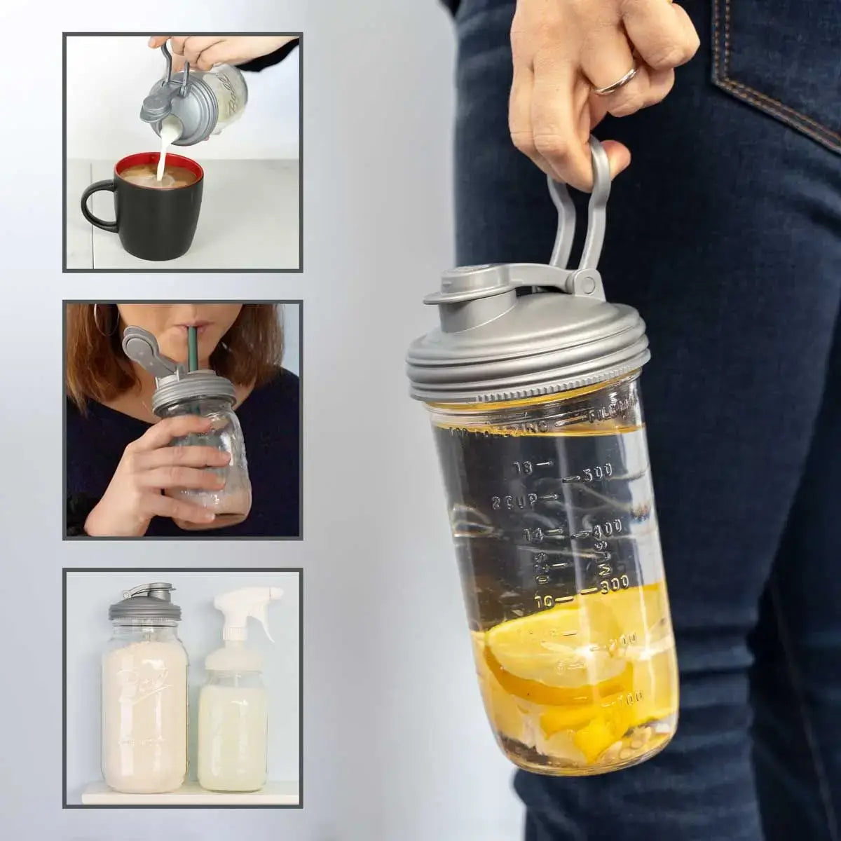 reCAP® Mason Jar Drinking Lid - USA Made, BPA Free | Buy Now | reCAP Mason Jars