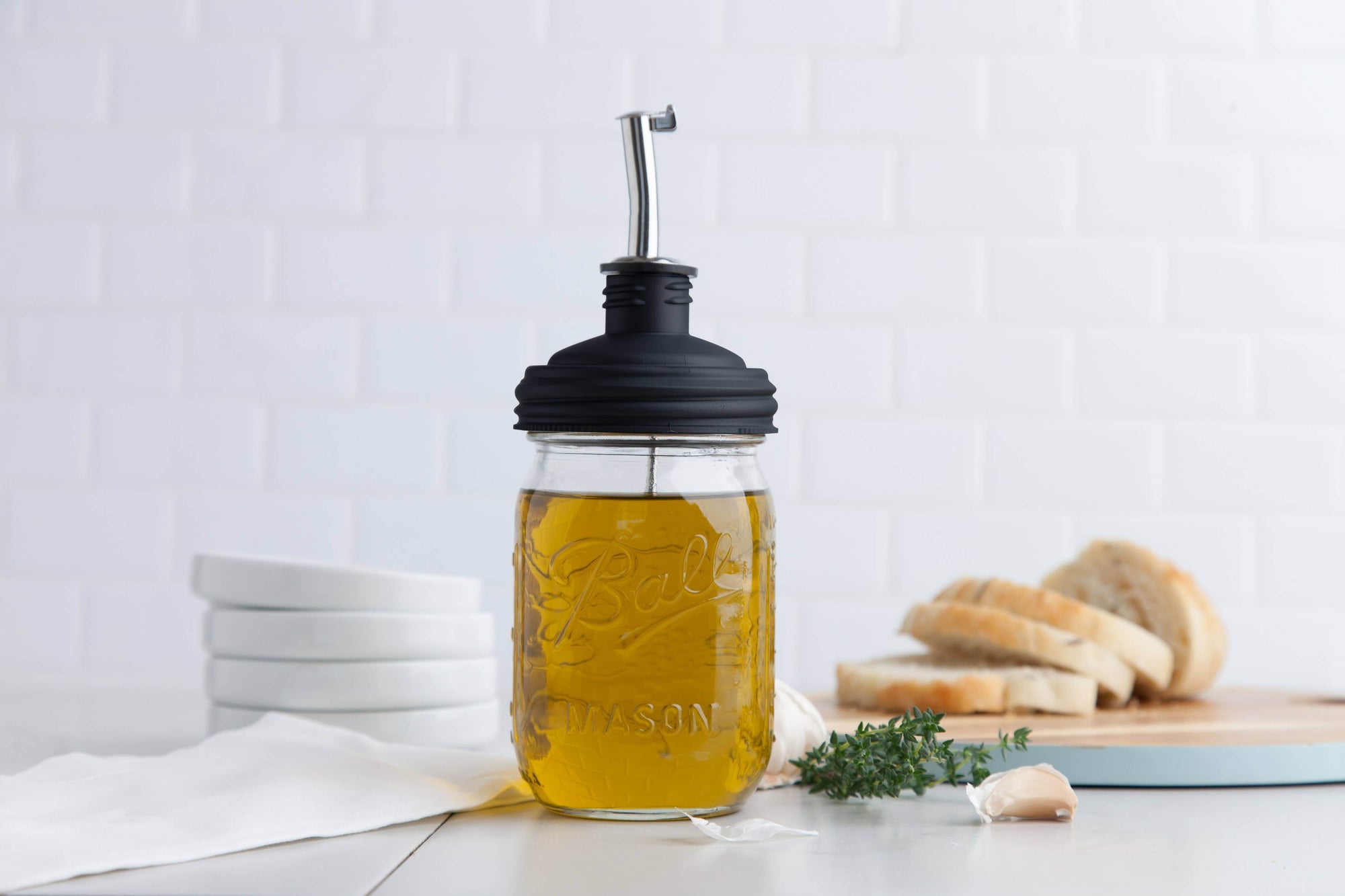 reCAP® Pour, Spout, and Tap Cruet Lid for Mason Jars | reCAP Mason Jars