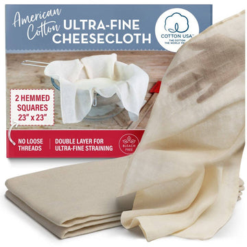Country Trading Co. - Pre-cut American Cotton Cheesecloth Squares (2 Pack)