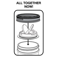 Spice Lid Insert for Mason Jars 2 Pack (Regular Mouth)