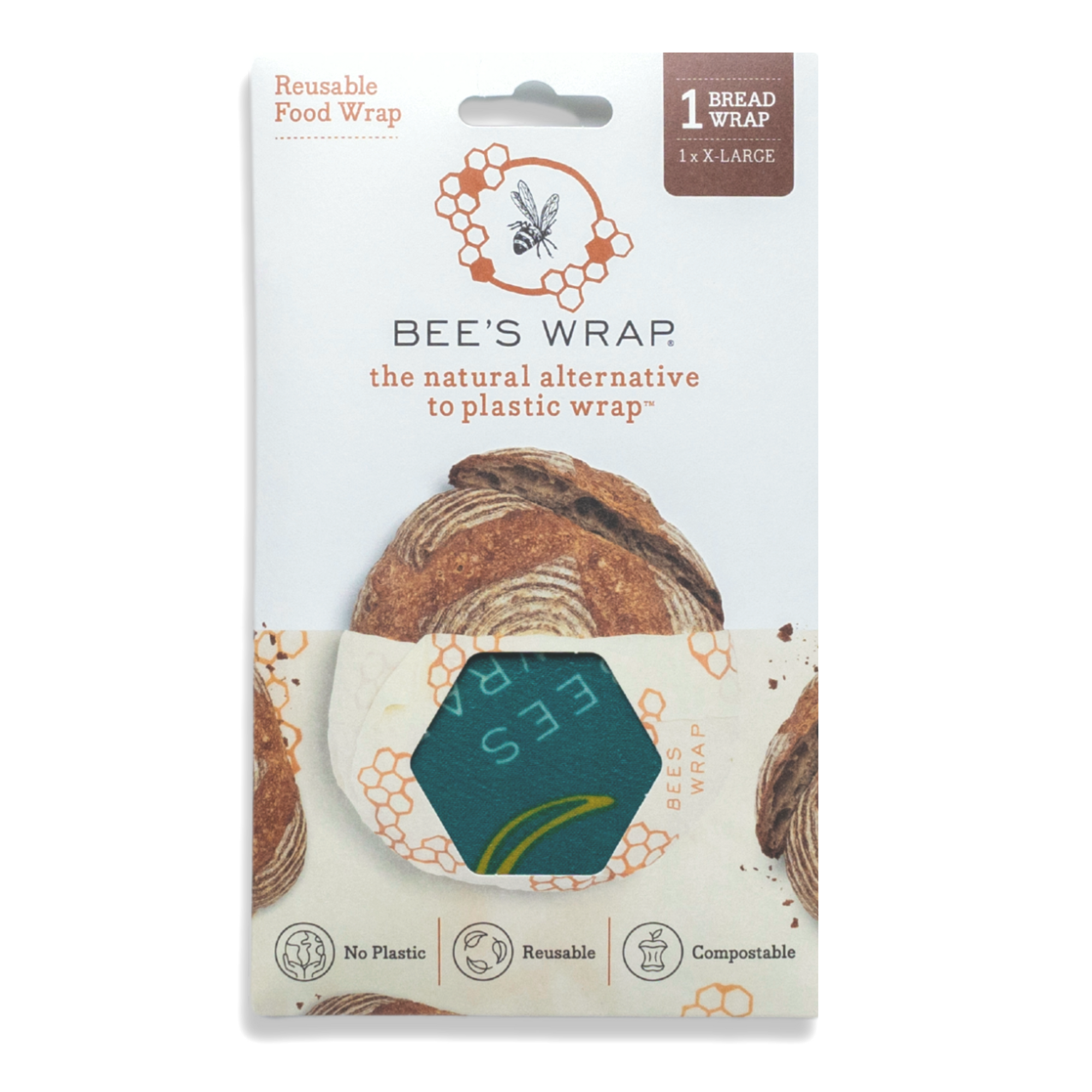 Bee&#39;s Wrap® Bread Wrap - Oceans (17&quot;x 23&quot;)