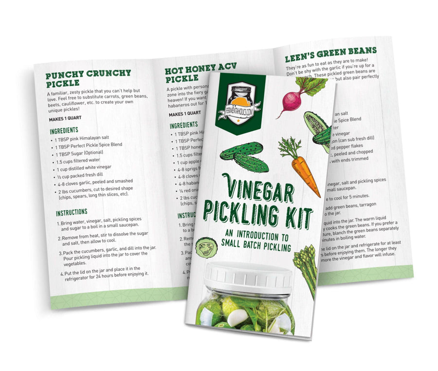 Perfect Pickle Vinegar Pickling Kit with Quart Sized Jar