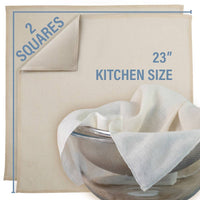 Country Trading Co. - Pre-cut American Cotton Cheesecloth Squares (2 Pack)