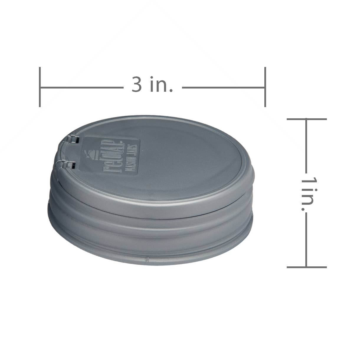 reCAP® Reusable Flip Cap Lid for Mason Jar Food Storage