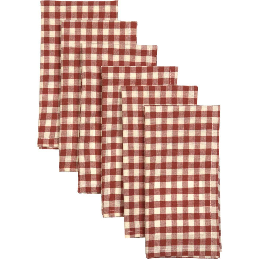 Checkered Napkins - Set of 6