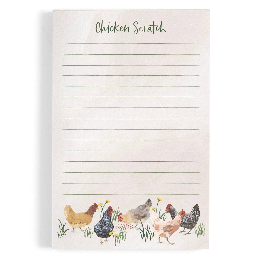 Chicken Scratch Notepad 4" x 6"