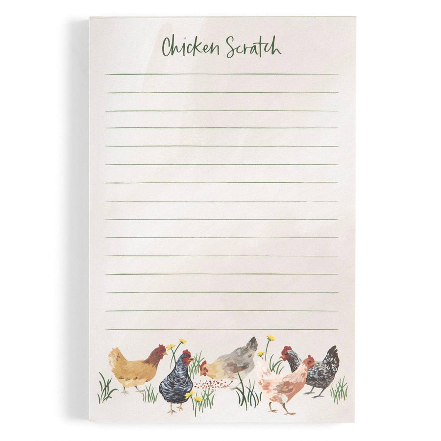 Chicken Scratch Notepad 4" x 6"