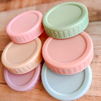 Reusable Storage Lids for Mason Jars 6 Pack (Regular or Wide Mouth)