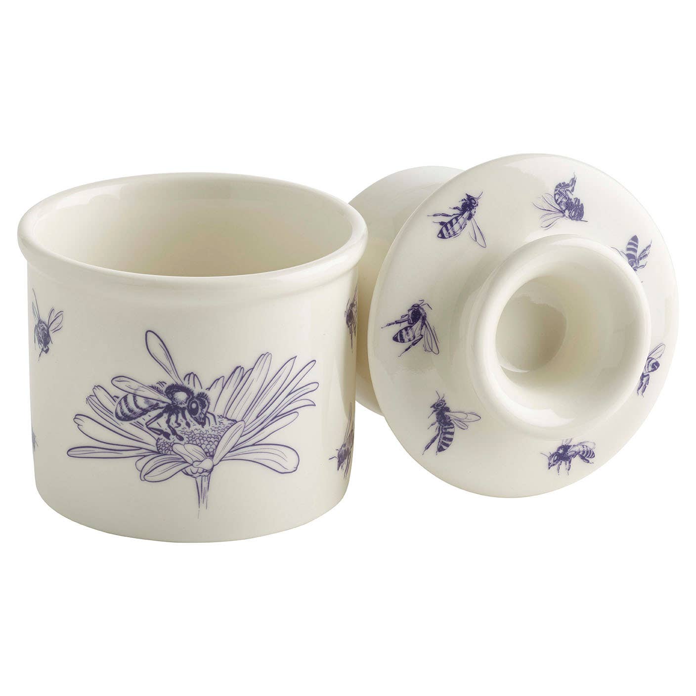 Charming Bumblebee Butter Bell Crock