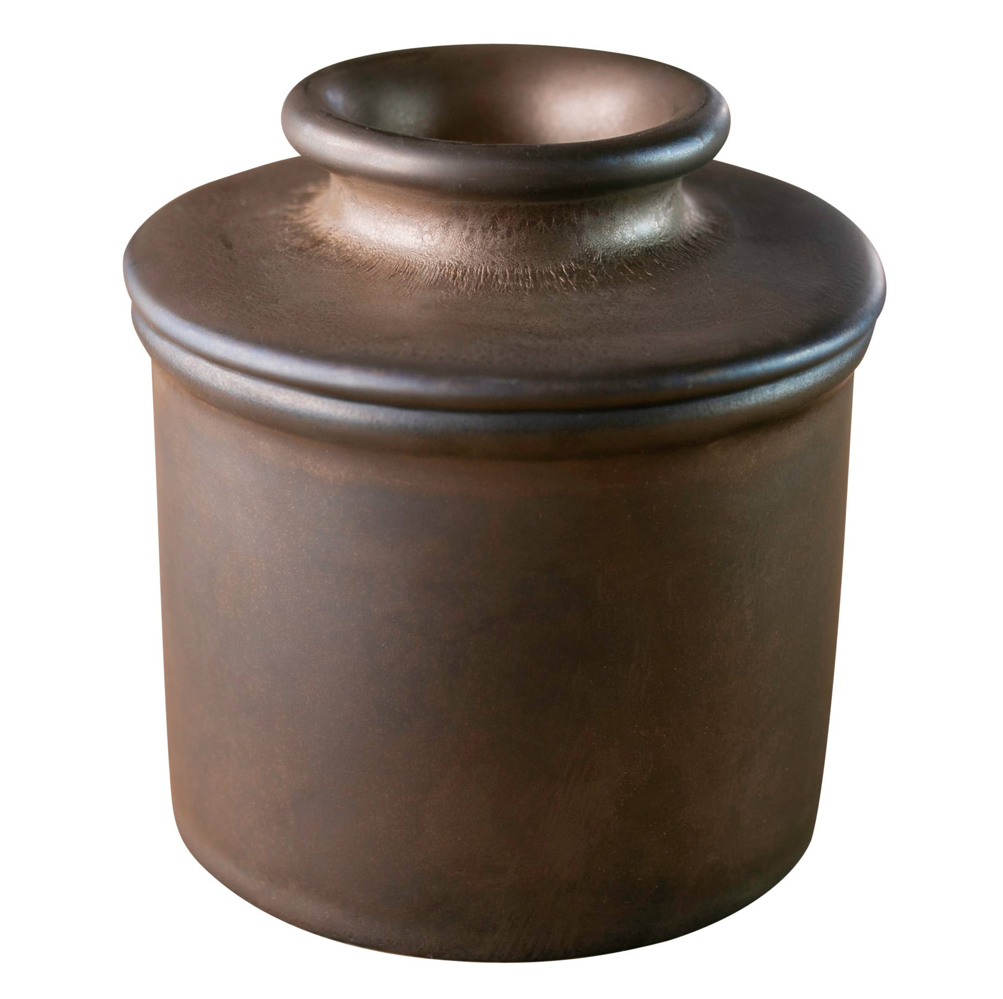 The Original Butter Bell® Crock - Reactive Glaze Bronze Matte