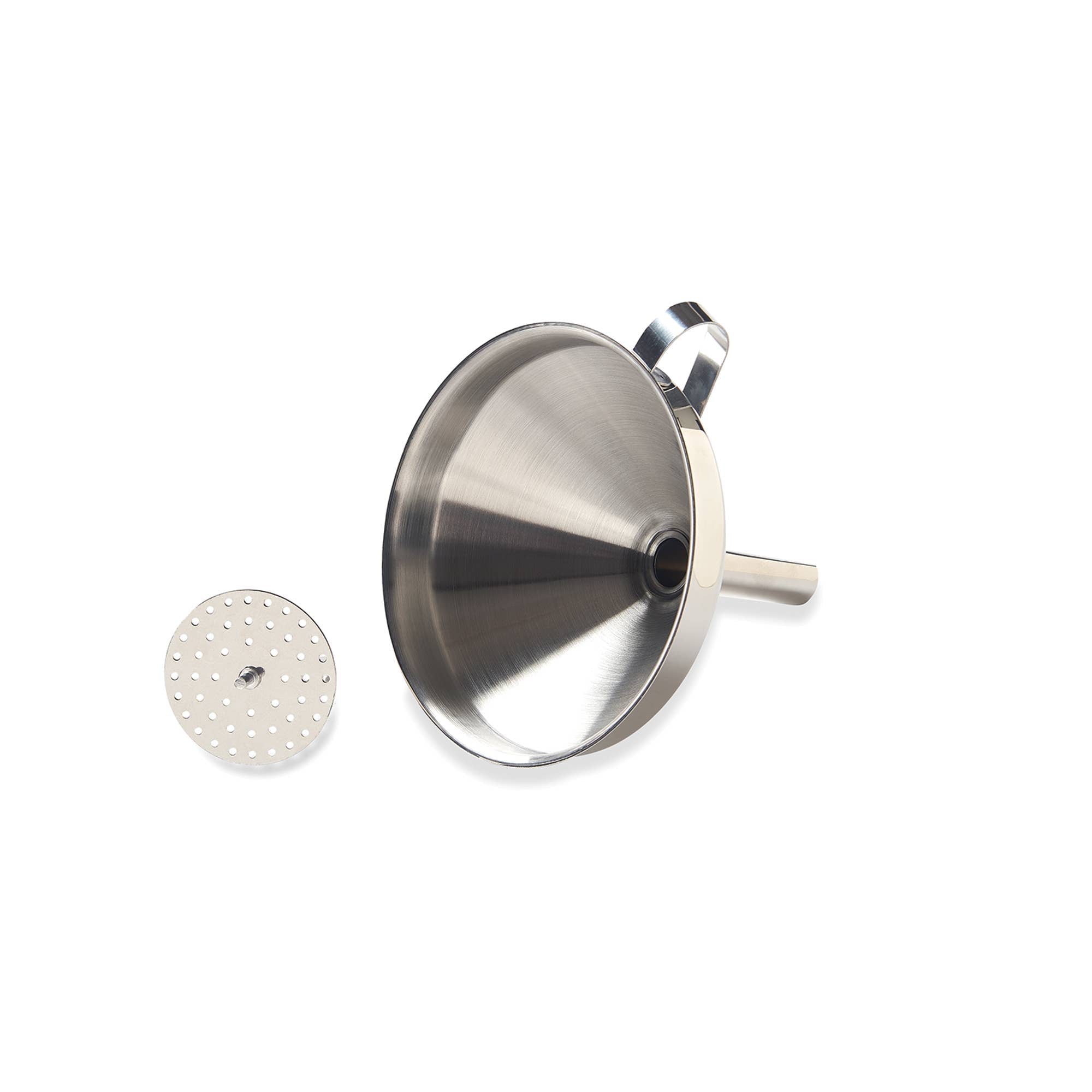 Stainless Steel Funnel with Removable Strainer